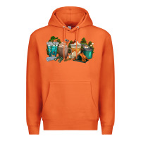 Carrot camping coffee cups Premium Hoodie - texasbilliewilder