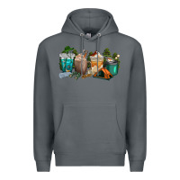 Rock camping coffee cups Premium Hoodie - texasbilliewilder