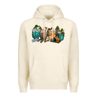 Tofu camping coffee cups Premium Hoodie - texasbilliewilder