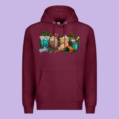 Premium Hoodie camping coffee cups
