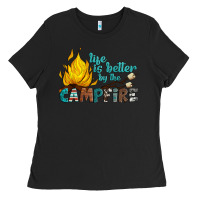 Black life is better by the campfire Ladies Tee - Artiststas