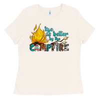 Bone life is better by the campfire Ladies Tee - Artiststas