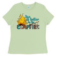 Matcha life is better by the campfire Ladies Tee - Artiststas