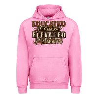 Fuchsia Pink educated motivated elevated melanated Urban Hoodie - MaliasSmallBusiness