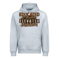 Heather Grey educated motivated elevated melanated Urban Hoodie - MaliasSmallBusiness
