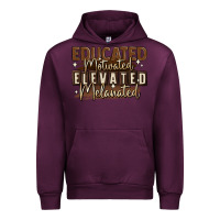 Mauve Wine educated motivated elevated melanated Urban Hoodie - MaliasSmallBusiness