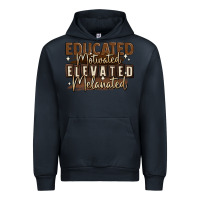 Navy educated motivated elevated melanated Urban Hoodie - MaliasSmallBusiness