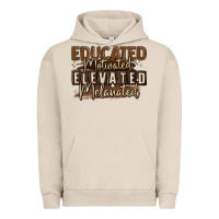Pigment French Oak educated motivated elevated melanated Urban Hoodie - MaliasSmallBusiness