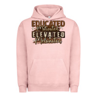 Pigment Salmon educated motivated elevated melanated Urban Hoodie - MaliasSmallBusiness