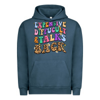 Pigment Midnight Navy expensive diffucult and talks back Urban Hoodie - MaliasSmallBusiness