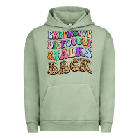 Pigment Oil Green expensive diffucult and talks back Urban Hoodie - MaliasSmallBusiness