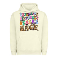Pigment Pistachio expensive diffucult and talks back Urban Hoodie - MaliasSmallBusiness