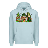 Blue Mist camping gnomies Premium Hoodie - texasbilliewilder