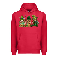Cardinal camping gnomies Premium Hoodie - texasbilliewilder