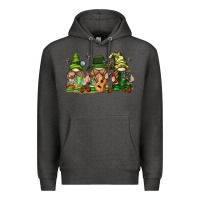 Charcoal Heather camping gnomies Premium Hoodie - texasbilliewilder