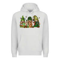 Dove Grey camping gnomies Premium Hoodie - texasbilliewilder