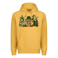 Mustard camping gnomies Premium Hoodie - texasbilliewilder