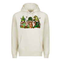 Oatmeal Heather camping gnomies Premium Hoodie - texasbilliewilder