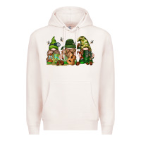 Pale Pink camping gnomies Premium Hoodie - texasbilliewilder