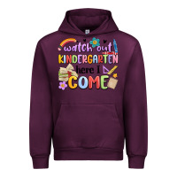 Mauve Wine watch out kindergarten here i come Urban Hoodie - MaliasSmallBusiness