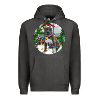 Charcoal Heather Pitbull And Farm Premium Hoodie - RanaPortraitStore