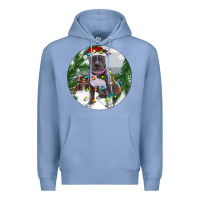 Colony Blue Pitbull And Farm Premium Hoodie - RanaPortraitStore