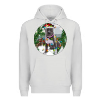 Dove Grey Pitbull And Farm Premium Hoodie - RanaPortraitStore