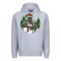 Heather Grey Pitbull And Farm Premium Hoodie - RanaPortraitStore