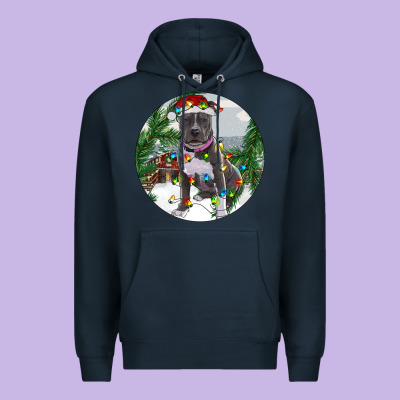 Premium Hoodie Pitbull And Farm