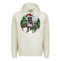 Oatmeal Heather Pitbull And Farm Premium Hoodie - RanaPortraitStore