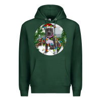 Sports Green Pitbull And Farm Premium Hoodie - RanaPortraitStore