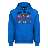 Cobalt not bossy just aggressively helpful Urban Hoodie - MaliasSmallBusiness