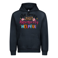 Navy not bossy just aggressively helpful Urban Hoodie - MaliasSmallBusiness