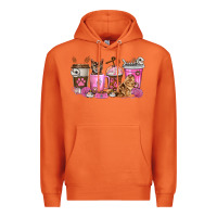 Carrot cat coffee cups Premium Hoodie - texasbilliewilder