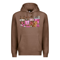 Chestnut cat coffee cups Premium Hoodie - texasbilliewilder