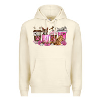 Sandshell cat coffee cups Premium Hoodie - texasbilliewilder