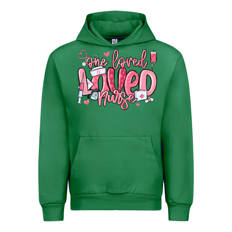 One Loved Nurse Valentine's Day Urban Hoodie by MaliasSmallBusiness | Teevron