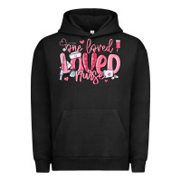 Pigment Black one loved nurse valentine's day Urban Hoodie - MaliasSmallBusiness