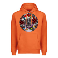 Carrot Pitbull And Buffalo Plaid Premium Hoodie - RanaPortraitStore