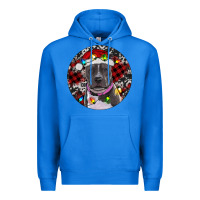 True Royal Pitbull And Buffalo Plaid Premium Hoodie - RanaPortraitStore