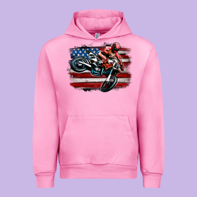 Urban Hoodie dirt bike american flag