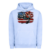 Pigment Grape Ice dirt bike american flag Urban Hoodie - MaliasSmallBusiness