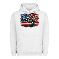 Pigment Lunar Rock dirt bike american flag Urban Hoodie - MaliasSmallBusiness