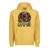 Antique Gold camping Premium Hoodie - texasbilliewilder