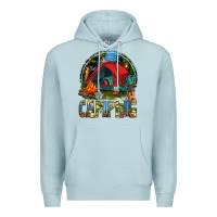 Blue Mist camping Premium Hoodie - texasbilliewilder