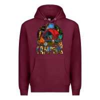 Burgundy camping Premium Hoodie - texasbilliewilder