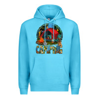 Ocean Blue camping Premium Hoodie - texasbilliewilder