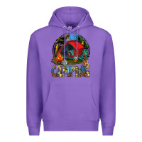 Purple camping Premium Hoodie - texasbilliewilder