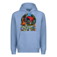 Colony Blue camping Premium Hoodie - texasbilliewilder