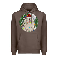 Coffee Pomeranian And Farm Premium Hoodie - RanaPortraitStore